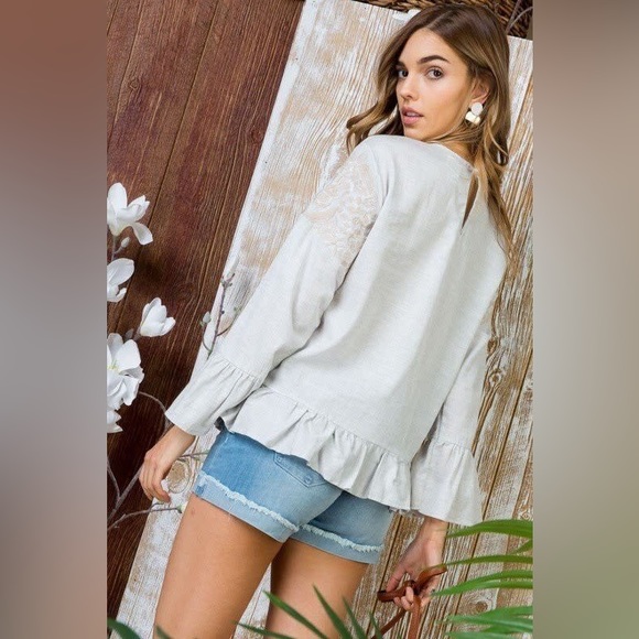 Zara Boho Embroidered Top - Picture 2 of 9